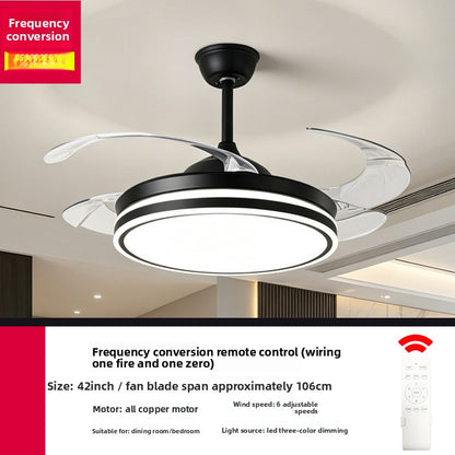 Modern Silent Smart Ceiling Fan Light