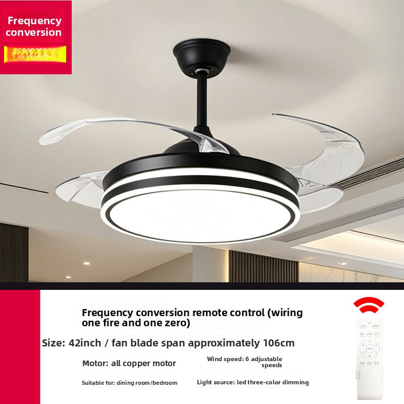 Modern Silent Smart Ceiling Fan Light