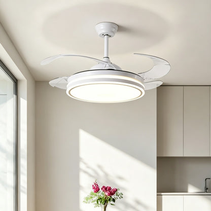 Modern Silent Smart Ceiling Fan Light with Full Spectrum Lighting