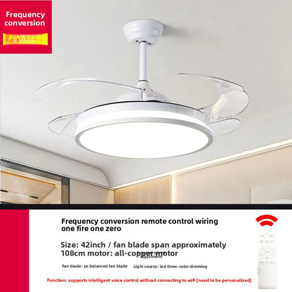 Modern Silent Smart Ceiling Fan Light with Full Spectrum Lighting