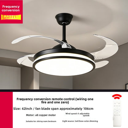 Modern Silent Smart Ceiling Fan Light with Full Spectrum Lighting