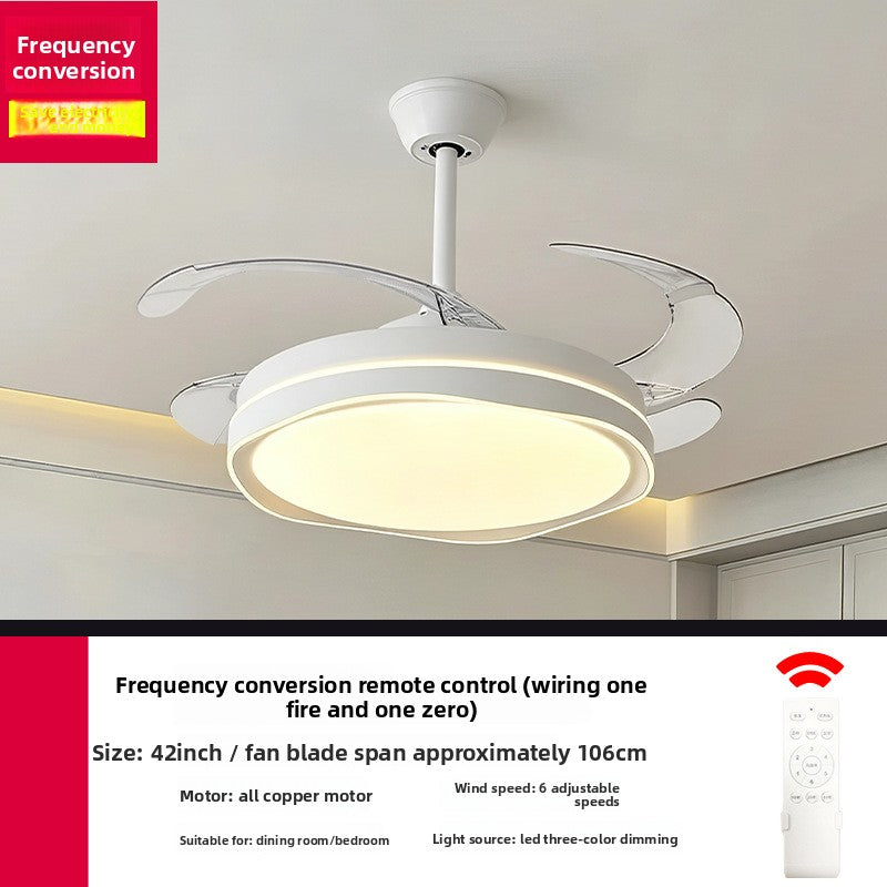 Modern Silent Smart Ceiling Fan Light with Full Spectrum Lighting