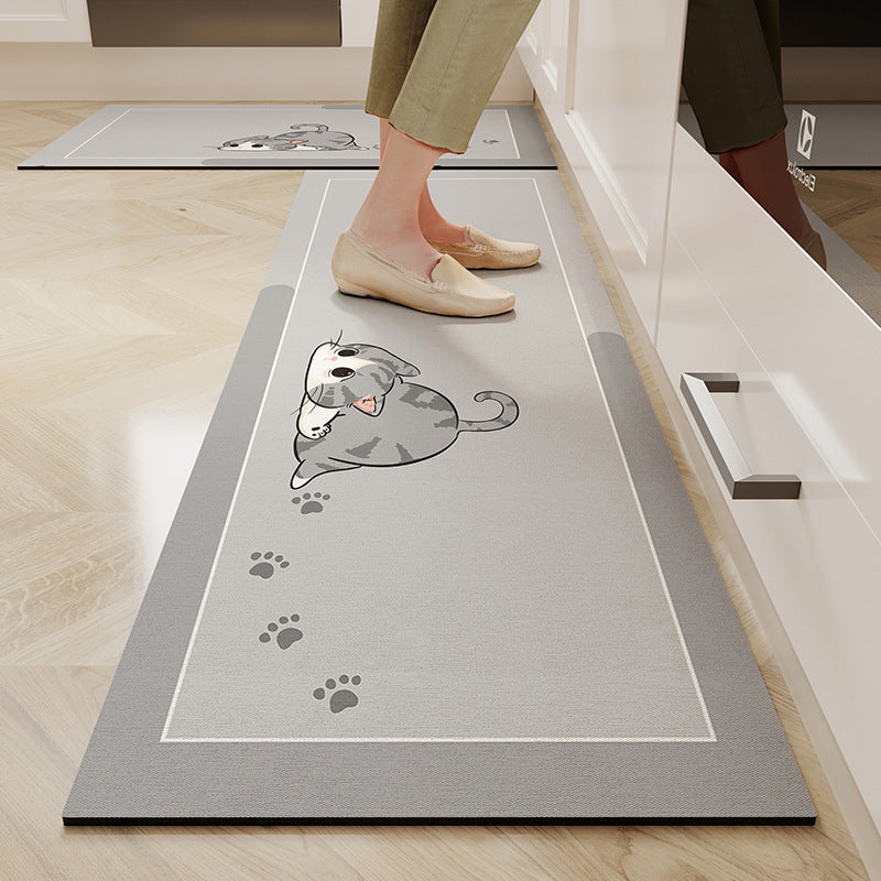 Modern, simple and anti-slip diatom mud floor mat