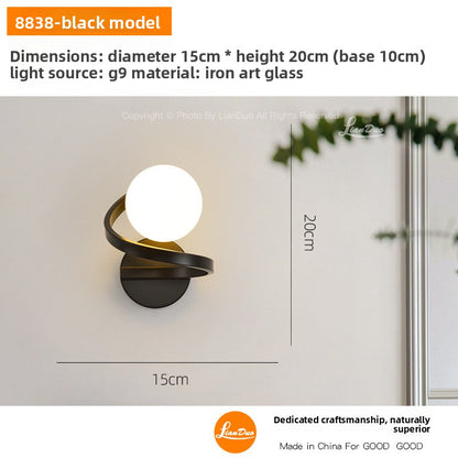Modern Simple Glass Wall Lamp