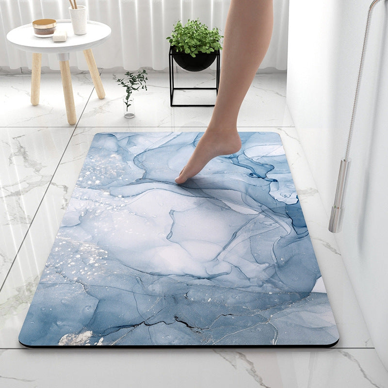 Modern Simple Technology Cloth Bathroom Absorbent Floor Mat