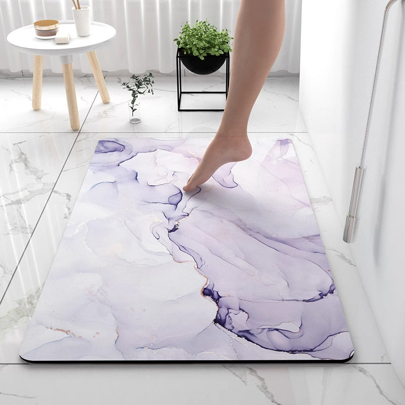 Modern Simple Technology Cloth Bathroom Absorbent Floor Mat