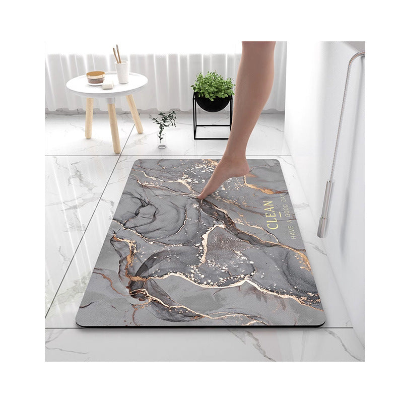 Modern Simple Technology Cloth Bathroom Absorbent Floor Mat