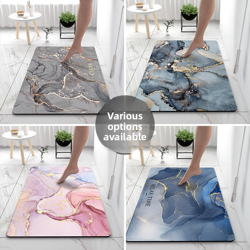Modern Simple Technology Cloth Bathroom Absorbent Floor Mat
