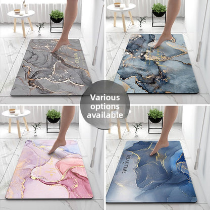 Modern Simple Technology Cloth Bathroom Absorbent Floor Mat