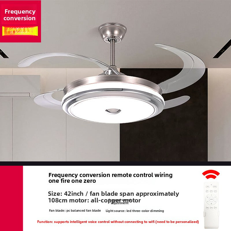 Modern Smart Ceiling Fan Light with Full Spectrum Lighting