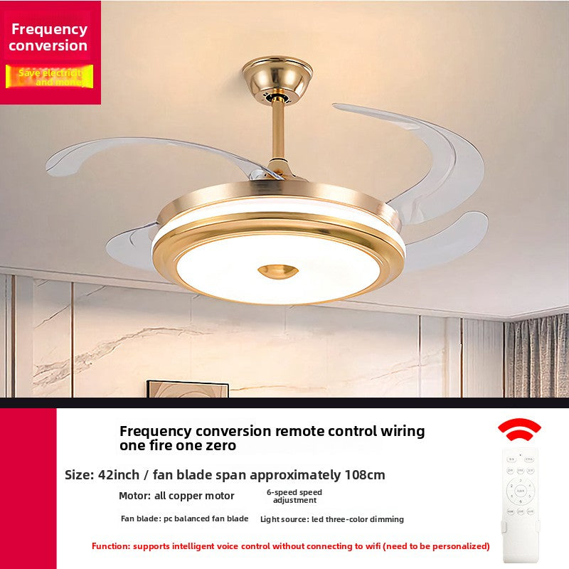 Modern Smart Ceiling Fan Light with Full Spectrum Lighting