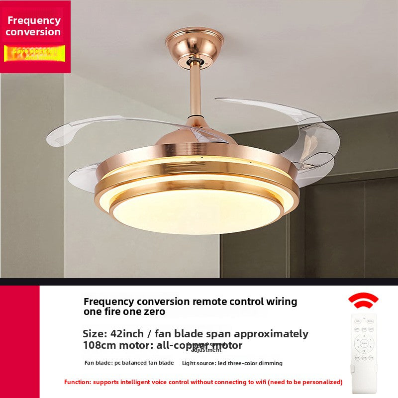 Modern Smart Ceiling Fan Light with Full Spectrum Lighting