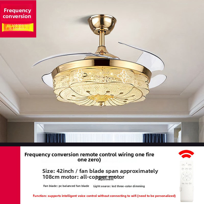 Modern Smart Ceiling Fan Light with Full Spectrum Lighting