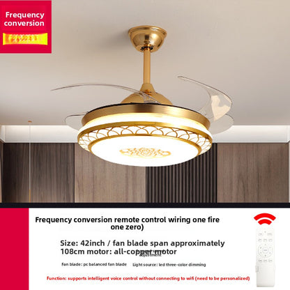 Modern Smart Ceiling Fan Light with Full Spectrum Lighting