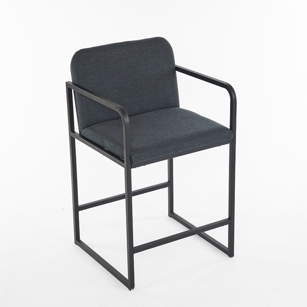 Modern soft-padded countertop height bar stools