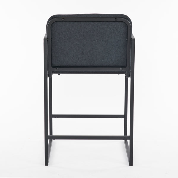 Modern soft-padded countertop height bar stools