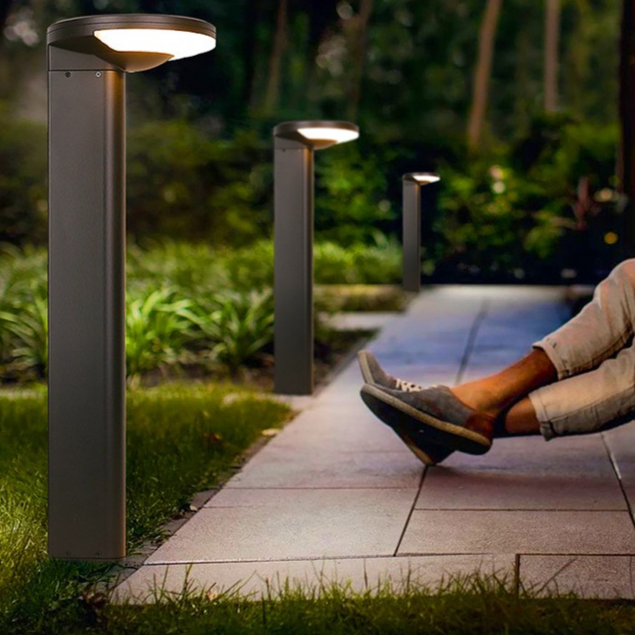 Modern Solar Powered Outdoor Lawn Light