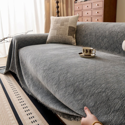 Modern Solid Color Chenille Sofa Cover