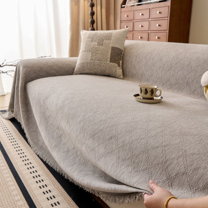 Modern Solid Color Chenille Sofa Cover