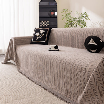 Modern Solid Color Chenille Sofa Cover