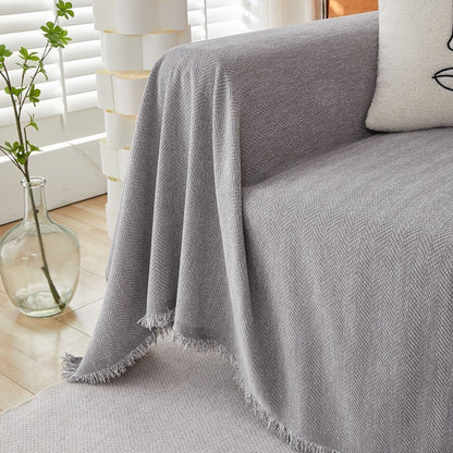 Modern Solid Color Chenille Sofa Cover