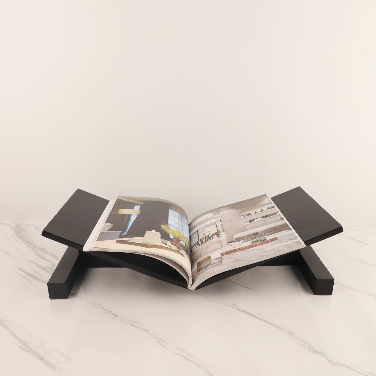 Modern Solid Wood Bookshelf Magazine Rack