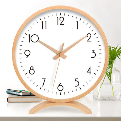 Modern Solid Wood Silent Table Clock