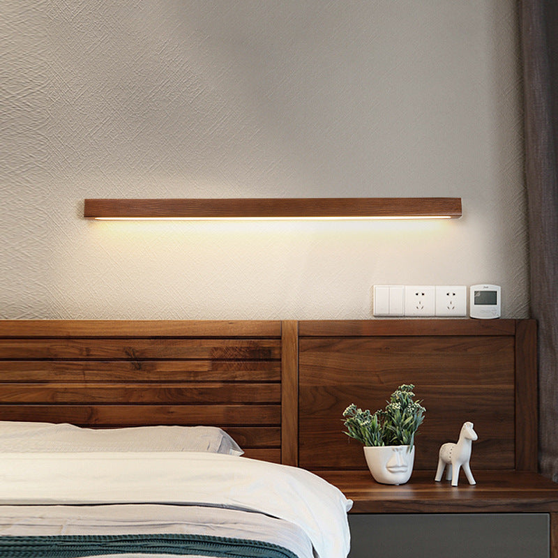 Modern Solid Wood Wall Lamp