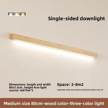 Modern Solid Wood Wall Lamp