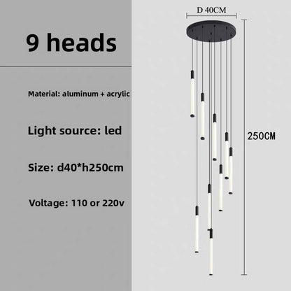 Modern Spiral LED Chandelier