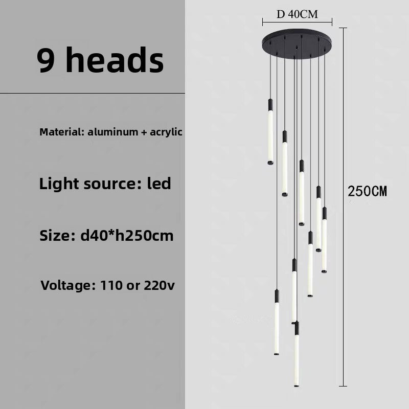 Modern Spiral LED Chandelier