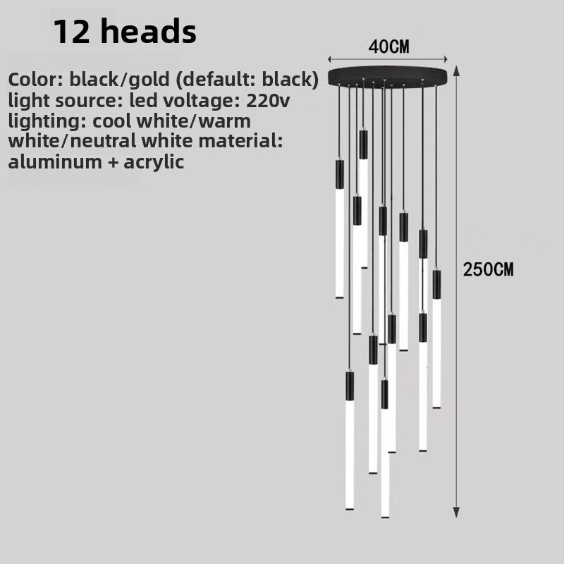 Modern Spiral LED Chandelier