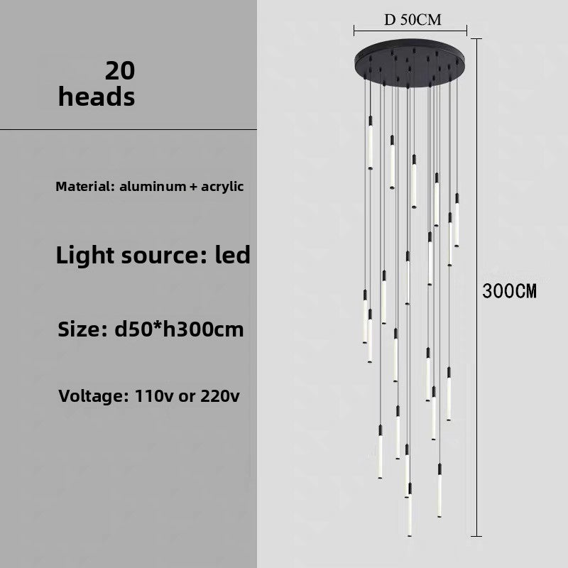 Modern Spiral LED Chandelier