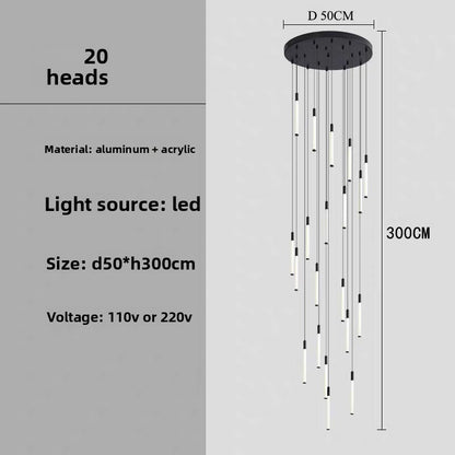 Modern Spiral LED Chandelier