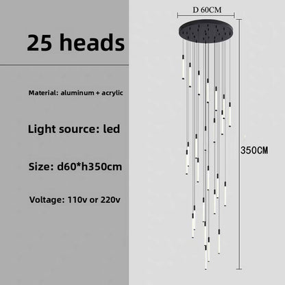 Modern Spiral LED Chandelier