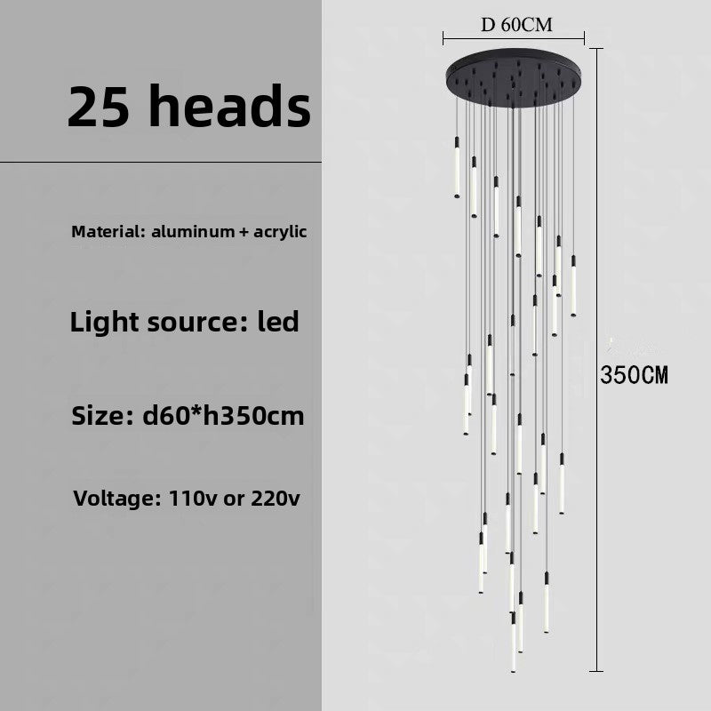 Modern Spiral LED Chandelier