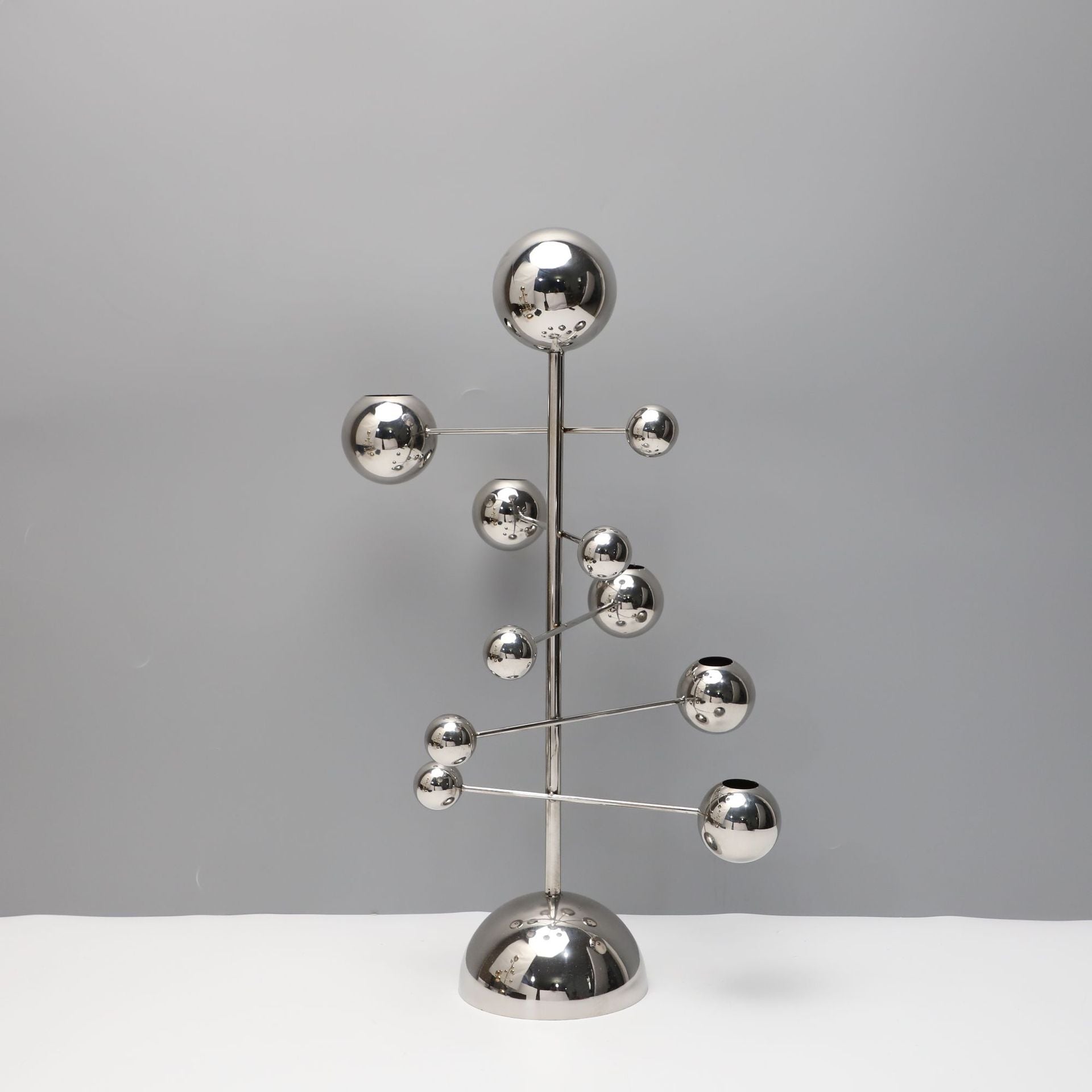 Modern Spiral Stainless Steel Candlestick Holder
