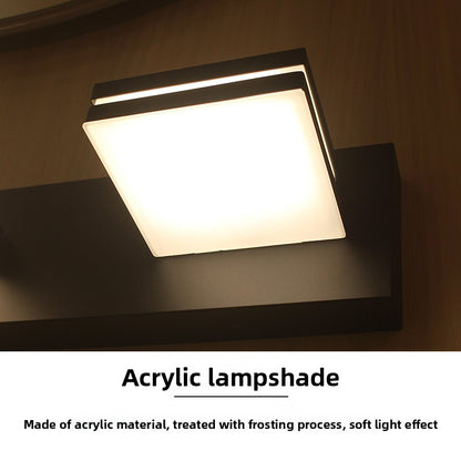 Modern Square LED Wall Lamp with Adjustable Lighting