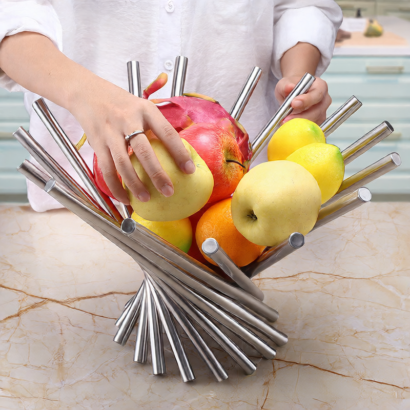 Modern Stainless Steel Fruit Basket