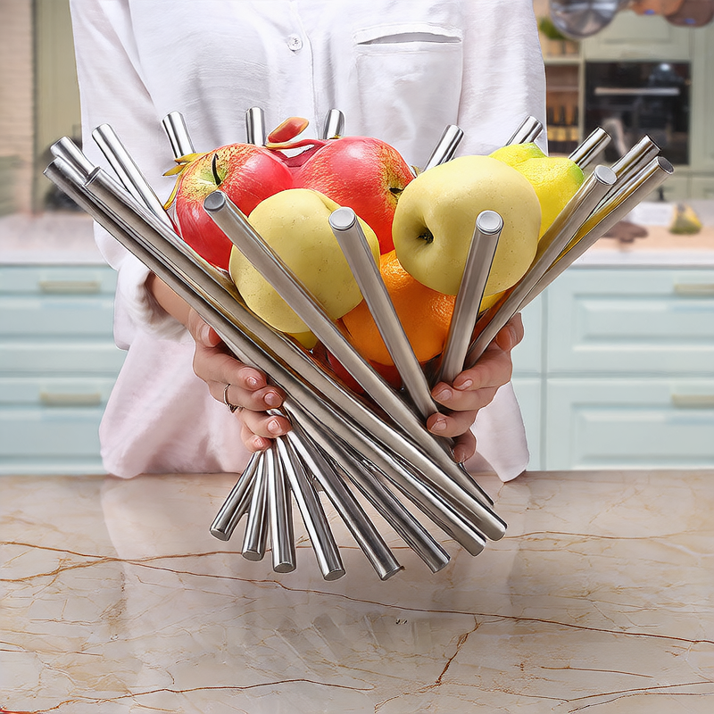 Modern Stainless Steel Fruit Basket