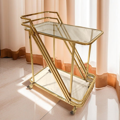 Modern Stainless Steel Serving Cart