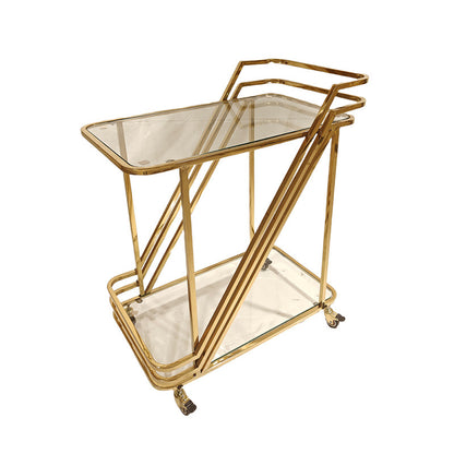 Modern Stainless Steel Serving Cart
