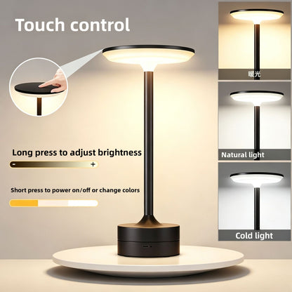 Modern Touch Control LED Desk Lamp with USB Charging