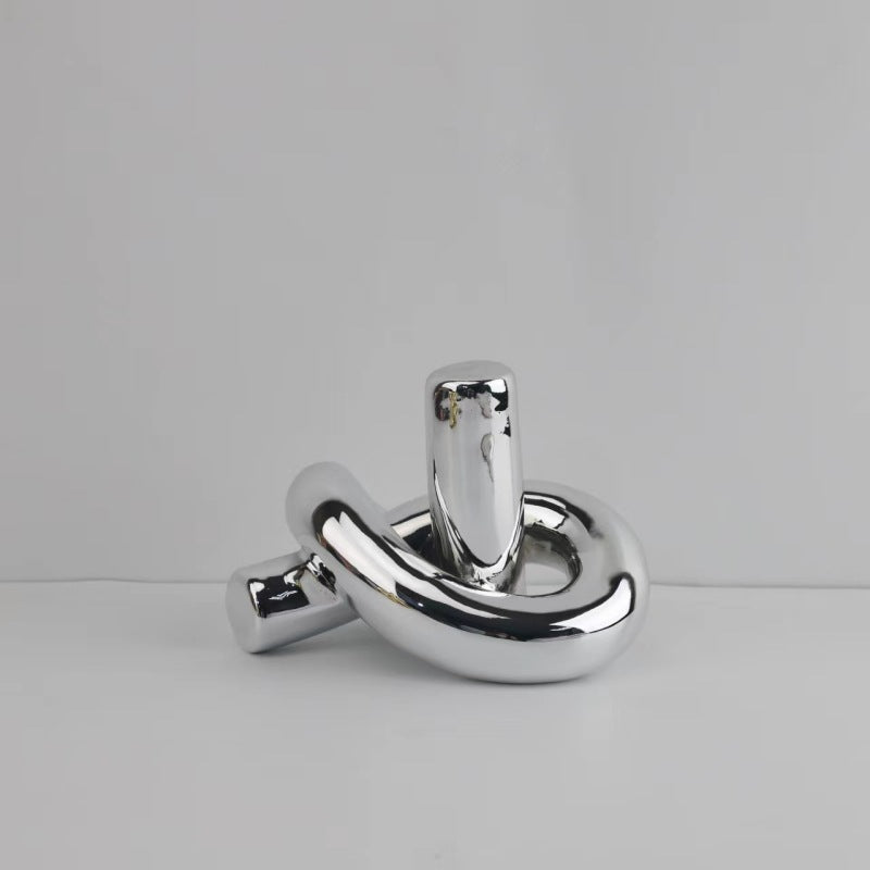 Modern Twisted Tree Knot Sculpture