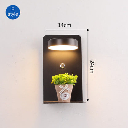 Modern USB LED Wall Lamp with Rotatable Design