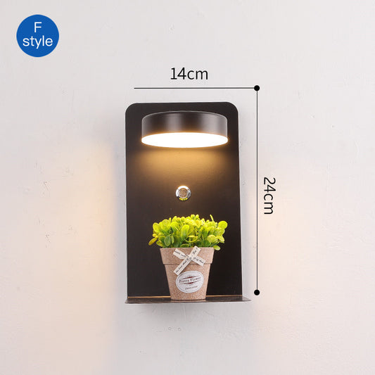 Modern USB LED Wall Lamp with Rotatable Design