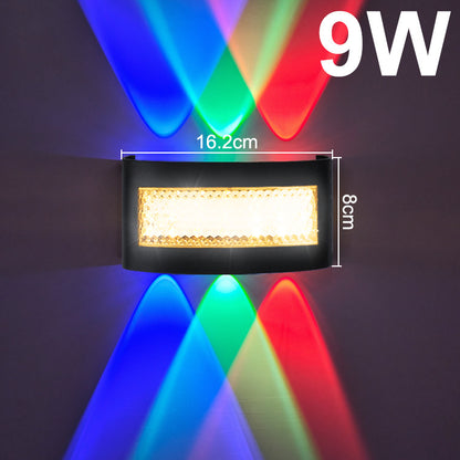 Modern Waterproof RGB Wall Lamp for Indoor Outdoor Use