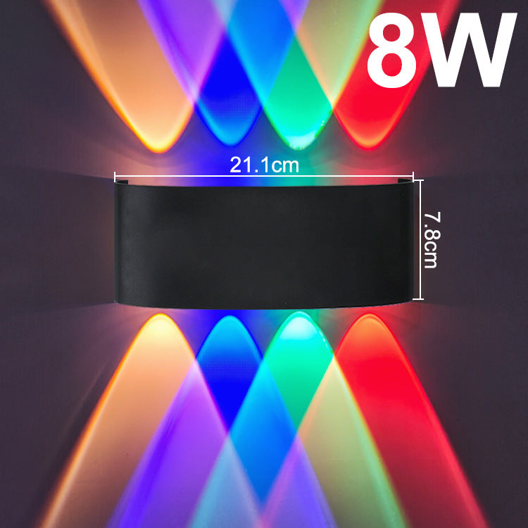 Modern Waterproof RGB Wall Lamp for Indoor Outdoor Use