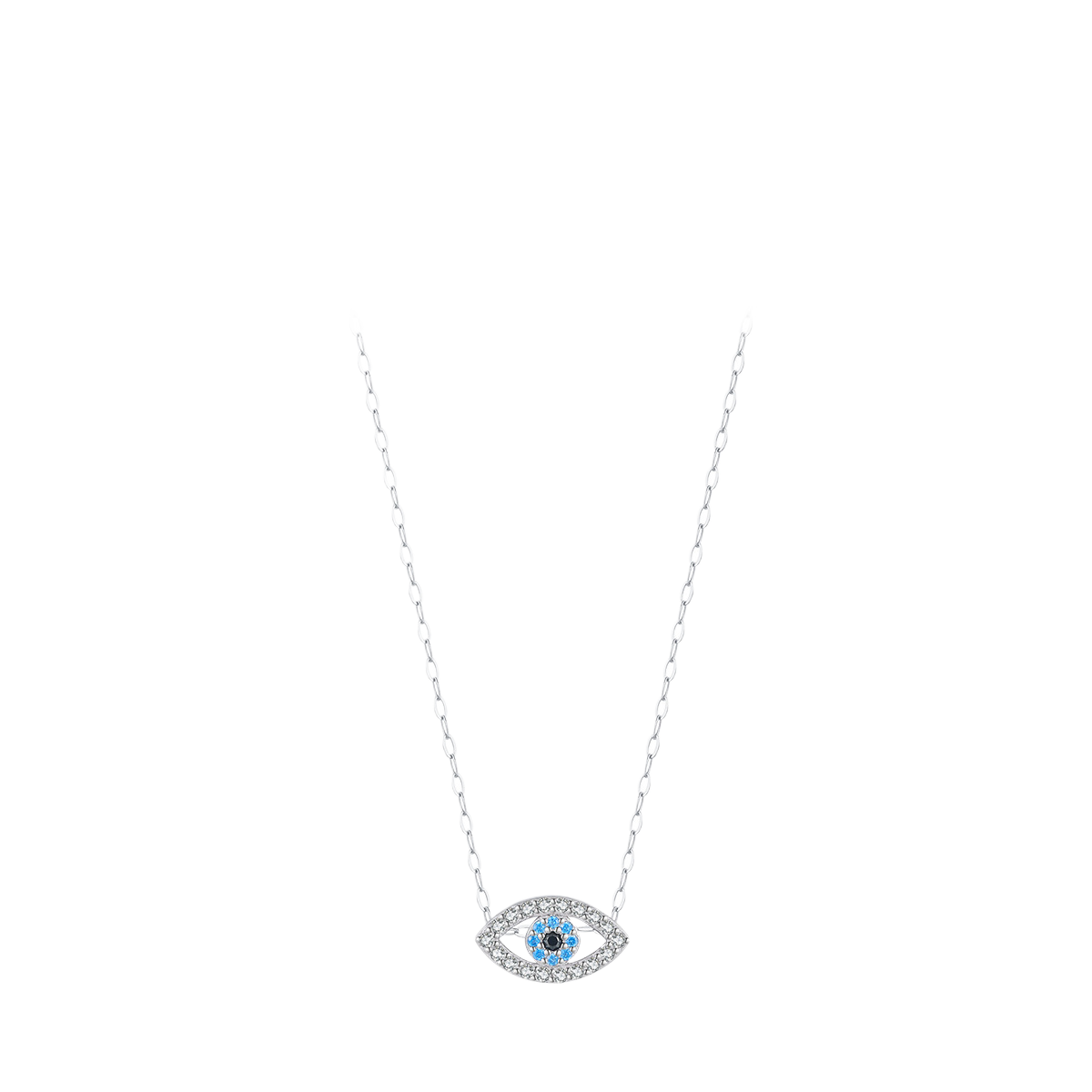 Modian S925 sterling silver micro-inlaid Devil's Eye necklace