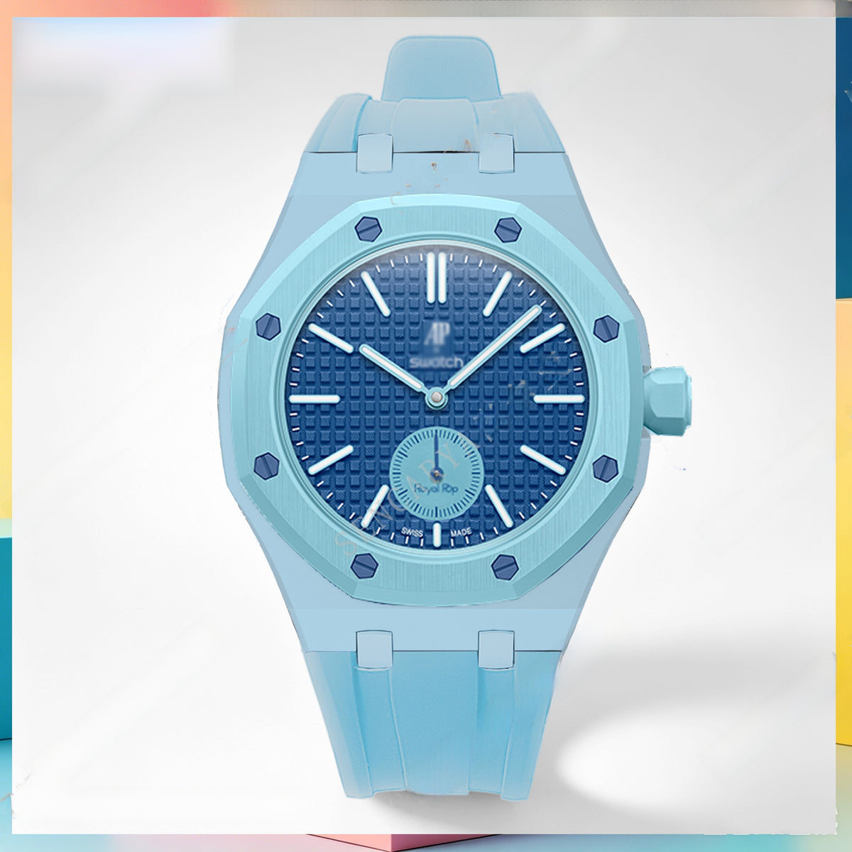 Modified AP Collaboration Swatch Watch Strap Bio-Ceramic